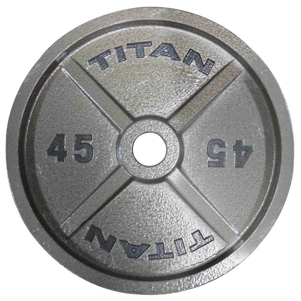 45 lb Cast Iron Olympic Weight Plates O581077