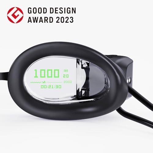 AR Smart Swim Goggles Anti-Fog Swimming Goggles Fitness Tracker H404