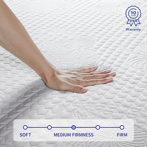 10 Inch Gel Memory Foam King Mattress N299896