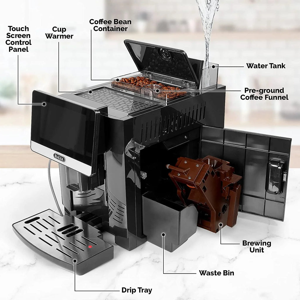 Black 1800ml Espresso Coffee Maker X330575