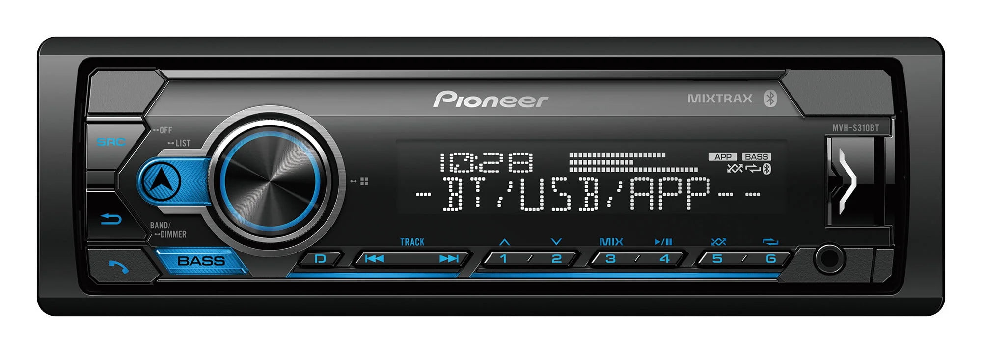 Single DIN Car Stereo with Bluetooth Q197