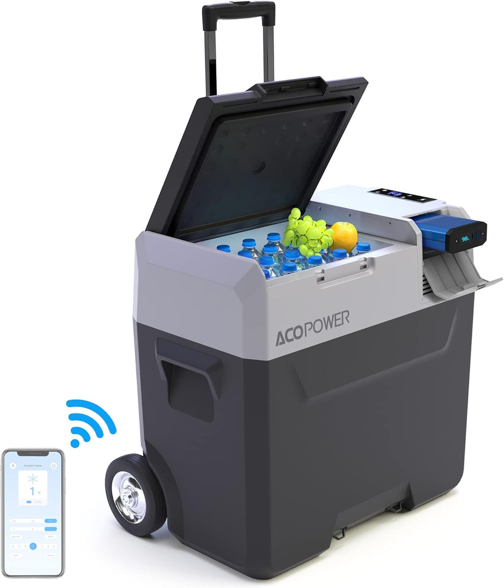 52 Quart Portable Refrigerator Freezer with Rechargeable Battery B7824
