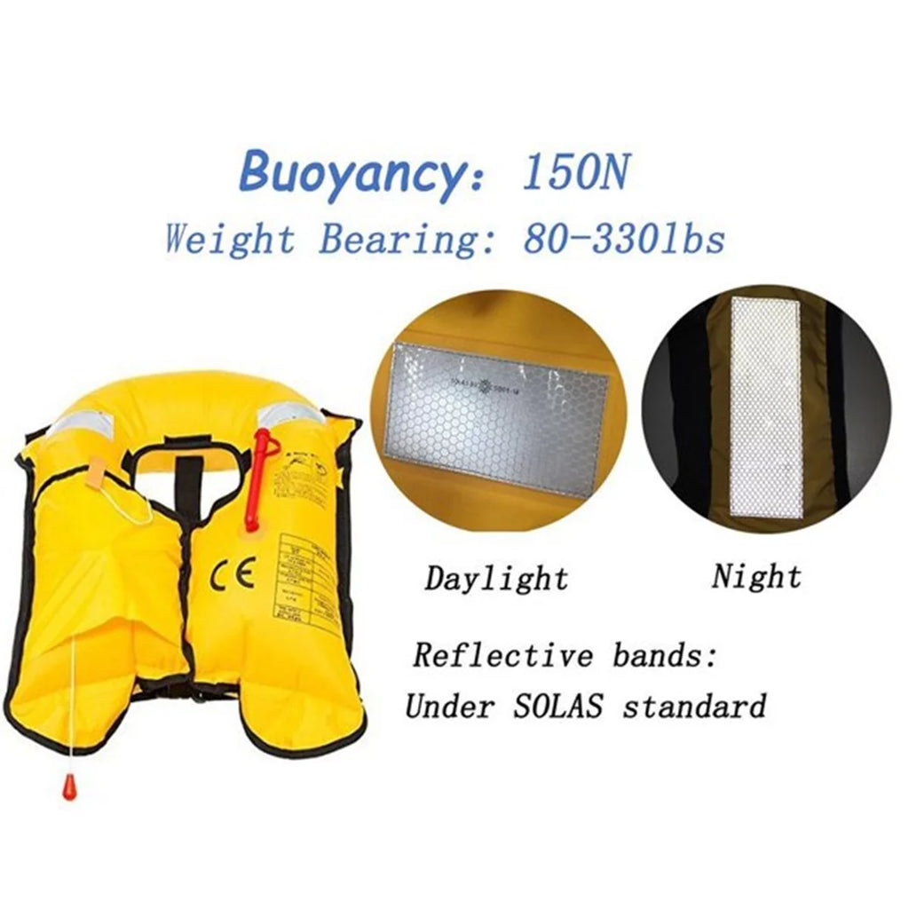 2Pack Automatic Inflatable Life Jacket with Whistle I166