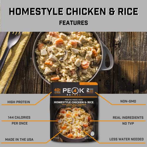 Freeze Dried Chicken and Rice Backpacking Food P8676