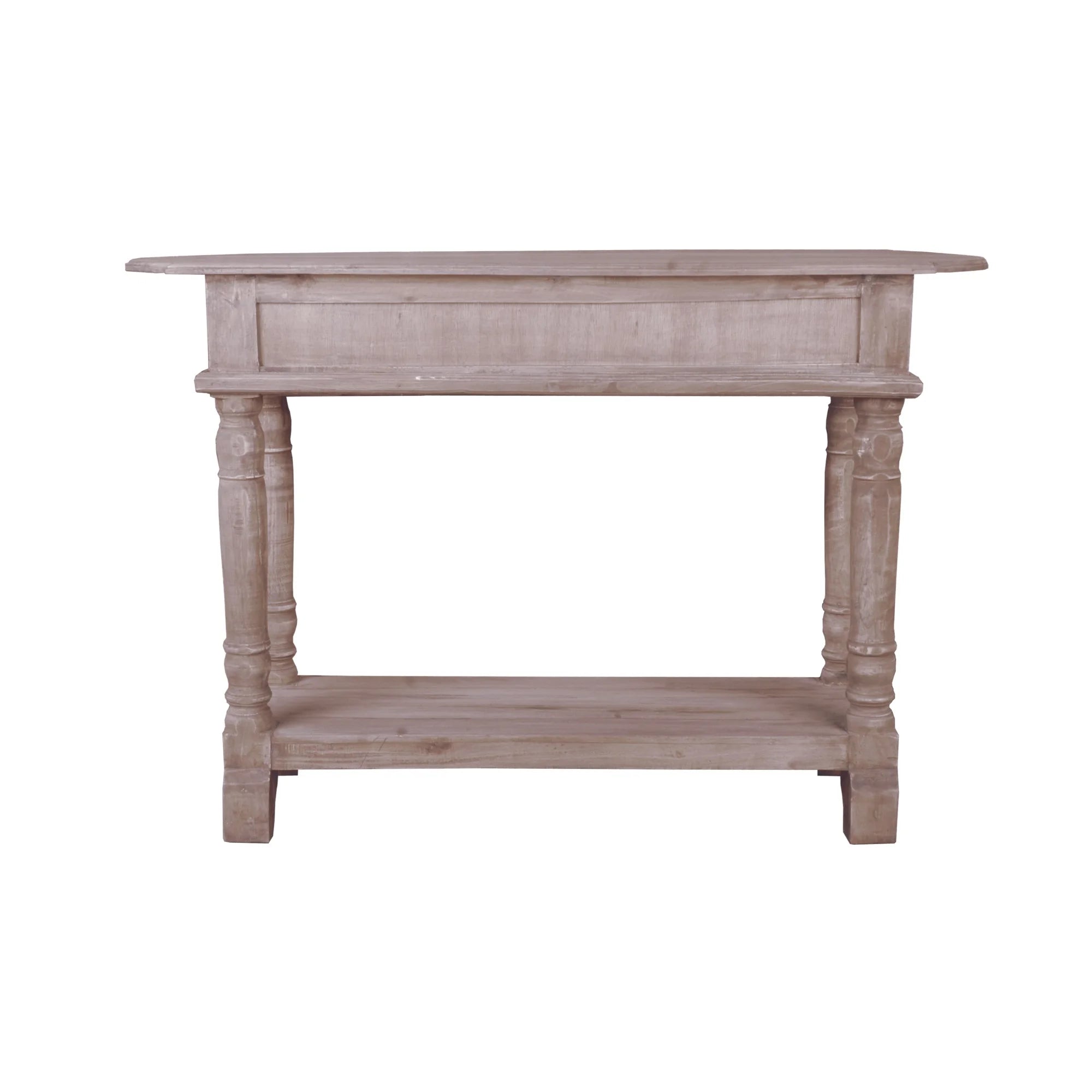 Natural Limewash Wood Console Table W6444