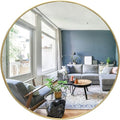 Gold 36 Inch Round Wall Mirror B758