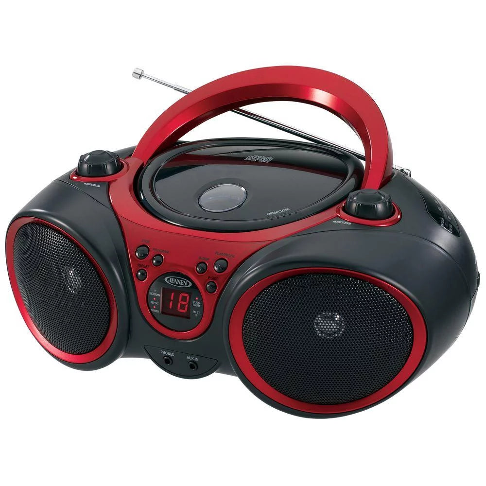 Portable CD Player AM/FM Radio Stereo Sound System with Aux Cable C1103