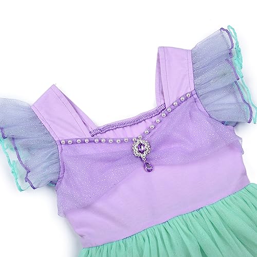 Little Mermaid Costume Princess Dress Outfit Accessories H315