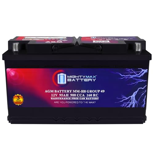 AGM Car Battery 12V 60 AH 680 CCA BCI Group Size 47 R3724