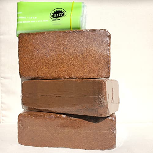 Coco Coir Bricks 5.5 Lbs Organic Compressed Coco Coir Soil Peat Blocks V191