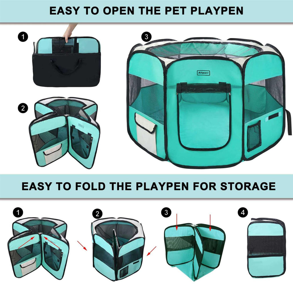 Portable Foldable Pet Playpen W257