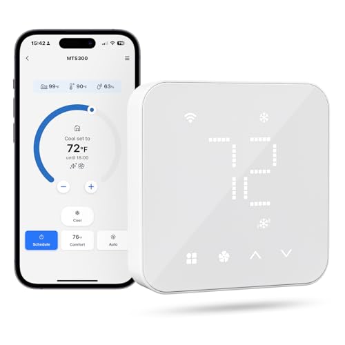 Smart Thermostat, WiFi Thermostat, C-Wire Required S7051