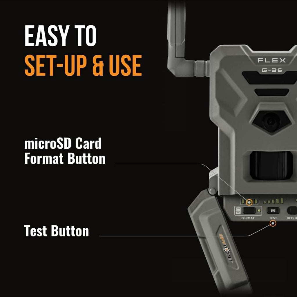 36MP Cellular Trail Camera with Sound, GPS, LTE, 100' Flash Range + LIT-22 Batteries + Straps S350145