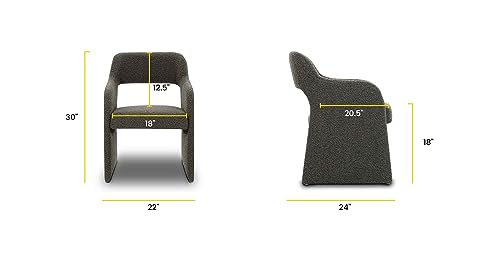 Juniper Green Boucle Dining Chair H967