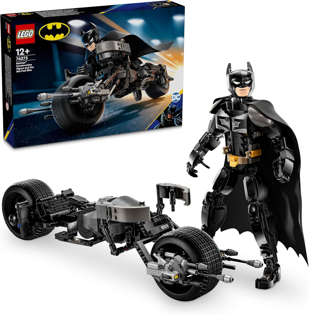 Batman Figure and Motorcycle Bat-Pod Toy for Kids 12+ Years Old Adventure Set B20858