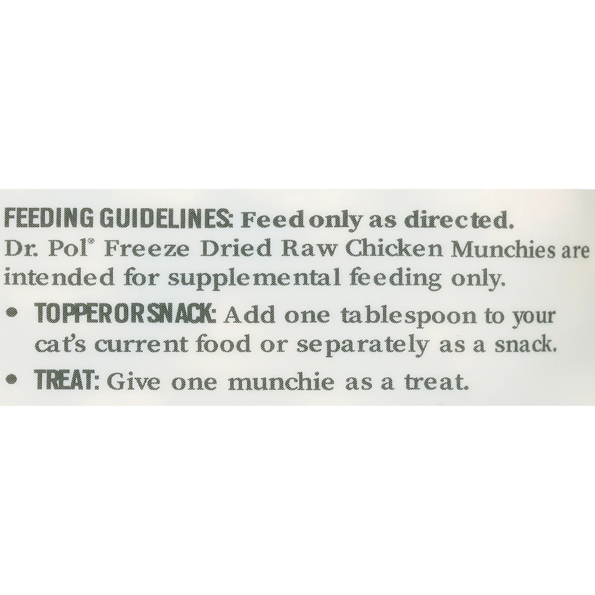 Freeze Dried Chicken Cat Treat and Meal Topper V231