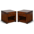 Dark Chocolate Wood End Table Set of 2 V797