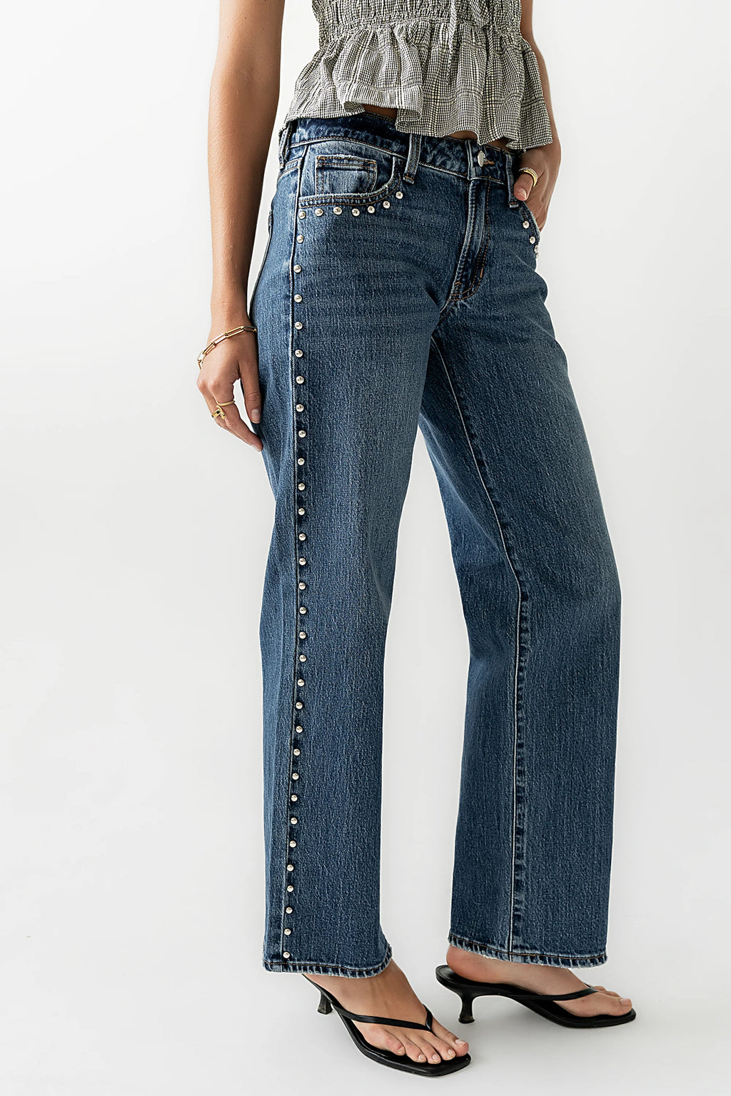 Studded Baggy Jeans J278