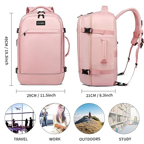 Black 40L Rolling Laptop Backpack Q307607