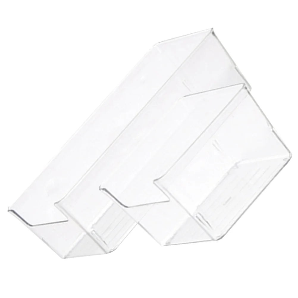 Clear Desktop Storage Box with Dividers Y5261