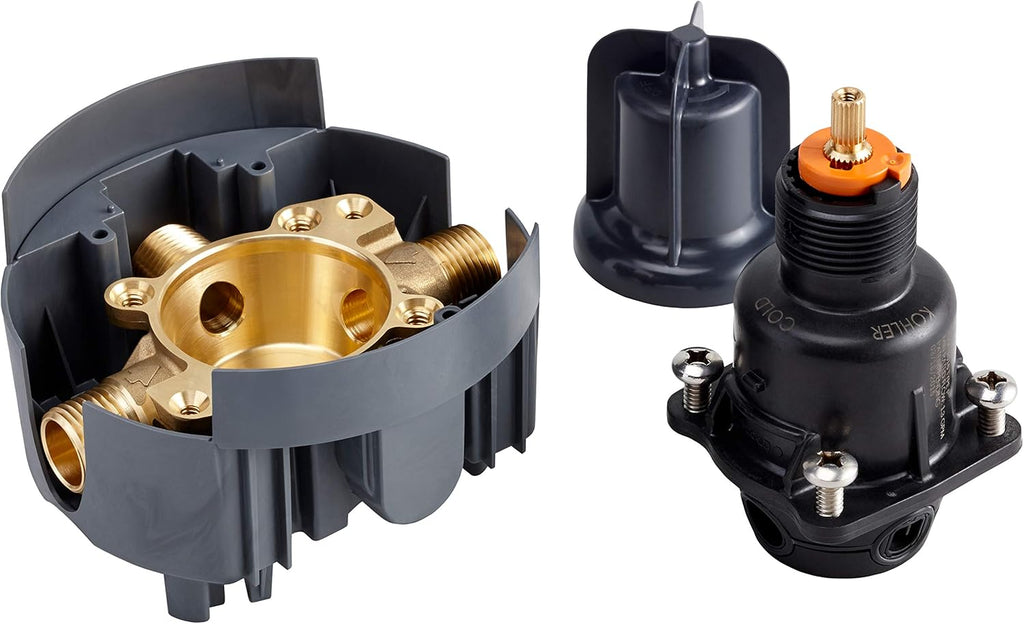 Gray Pressure-Balancing Valve Body and Cartridge Kit Z1341