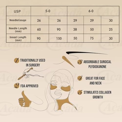 40 Pcs 29G 50mm Pdo Threads B651