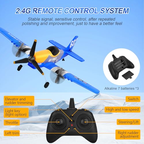3-Channel 2.4GHZ RC Airplane with 2 Batteries R9580