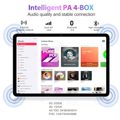 11 Inch 2.4K Display 16GB RAM 256GB ROM 8580mAh Battery Octa Core Dual SIM 4G Blue Tablet J974397