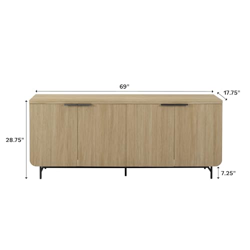 Black 4-Door Sideboard K861097