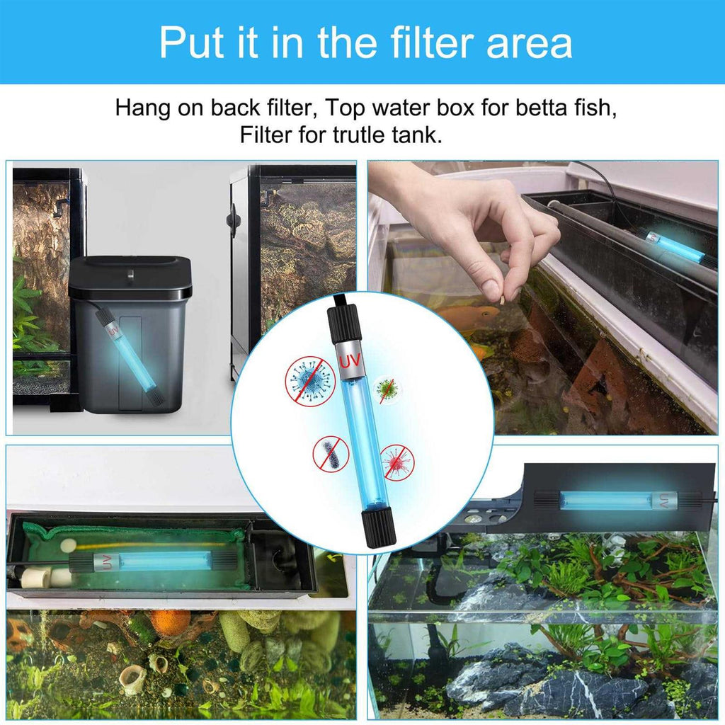 13 W UV Sterilizer Submersible Lamp for Aquarium I341
