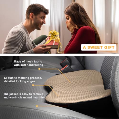 Beige Memory Foam Car Seat Cushion D43722