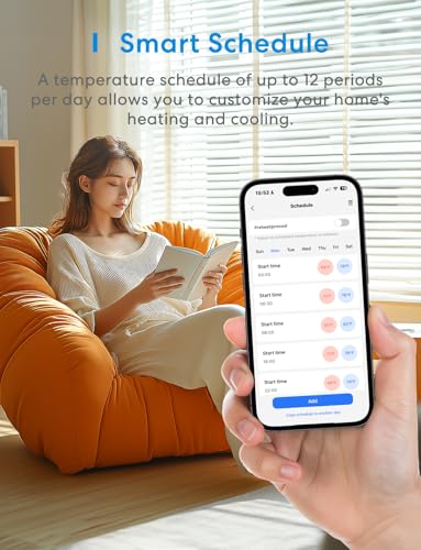 Smart Thermostat, WiFi Thermostat, C-Wire Required S7051