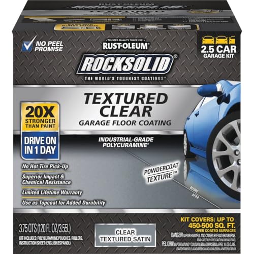 2.5 Car Kit Textured Clear Garage Floor Coating T995