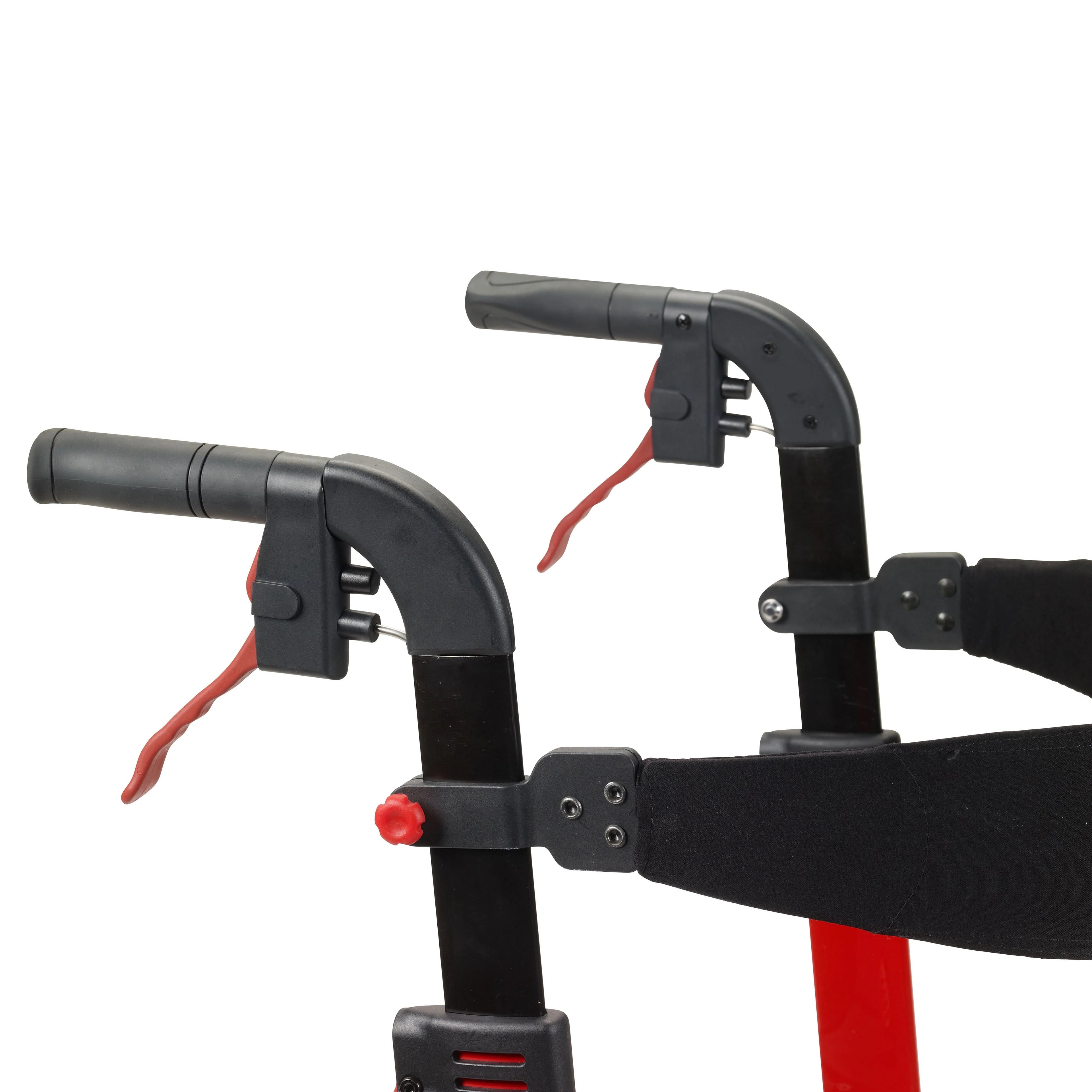 Red Rollator Rolling Walker F6740