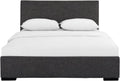 Gray Upholstered Platform Bed Frame I484