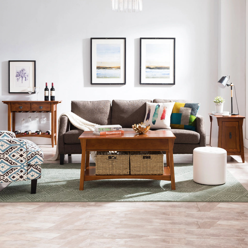 Russet Solid Wood End Table Q27987