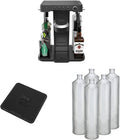 Cocktail Maker Machine, Bar Mat, and Glass Liquor Dispenser Bottles C476524
