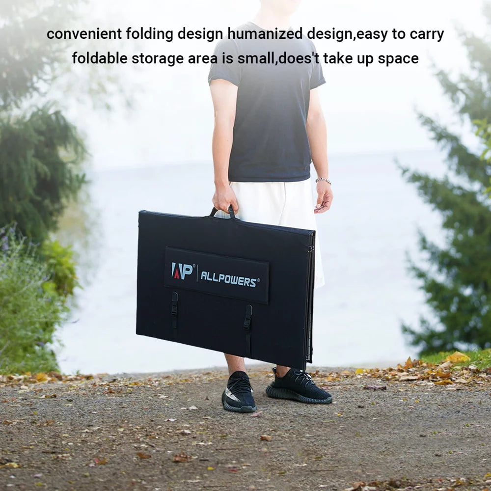 3 Pack 400W Foldable Solar Panel with 3600Wh LiFePO4 Portable Power Station S37446