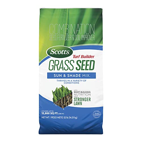 5.6 lbs. Grass Seed Sun & Shade Mix with Fertilizer and Soil Improver F364311