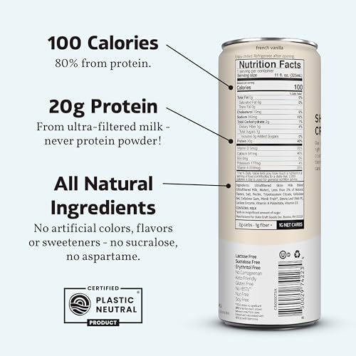 Dark Chocolate High Protein Milk Shake, Lactose Free, 11 fl oz, 12 Cans G796
