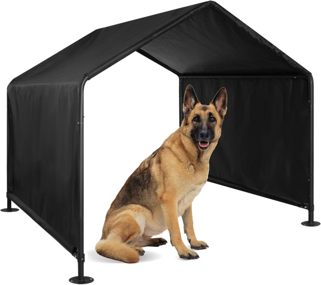 Black Waterproof Dog House (49" L x 49" W x 43" H) N640