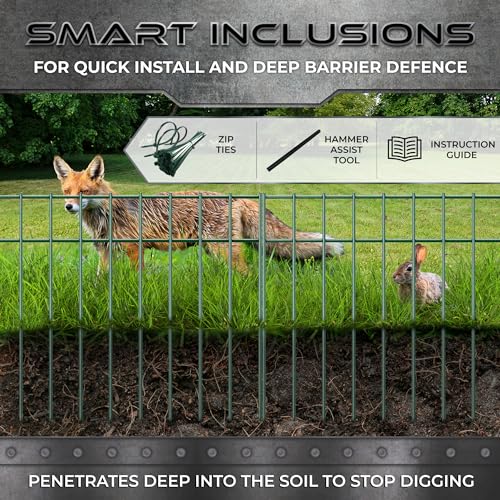 Black 5 Pack 24in x 15in Digging Fence Barrier Z792442