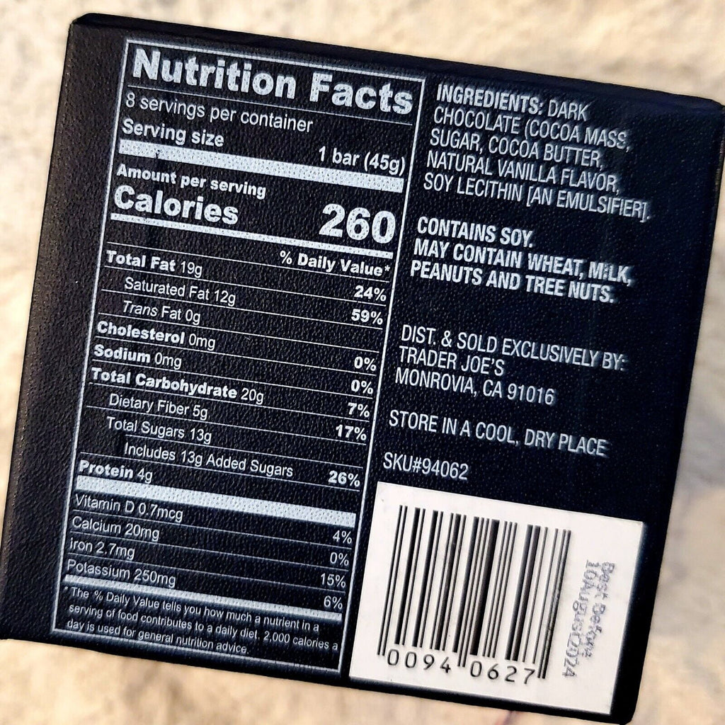 8 Dark Cacao Bars X35810