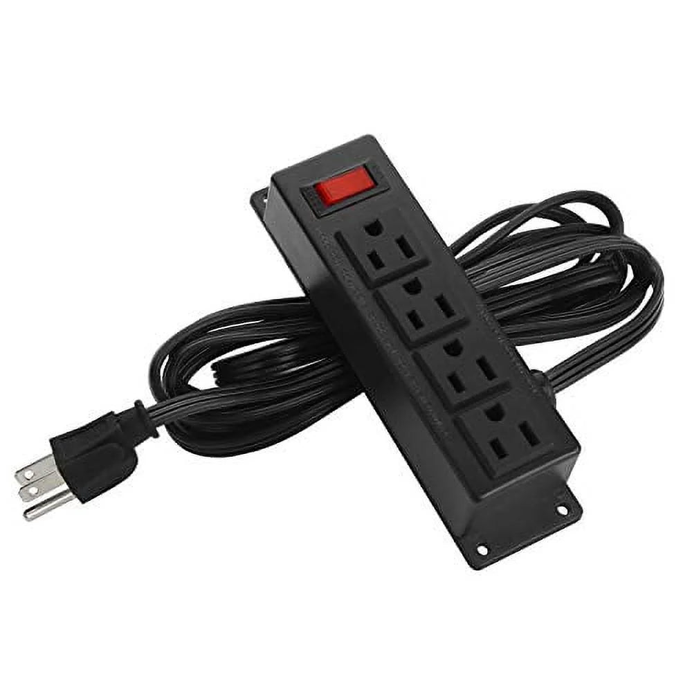 4 Outlet Mountable Power Strip with 6.56ft Cord K660828
