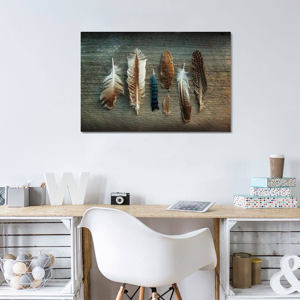 Canvas Wall Decor Prints Feather Collection X138