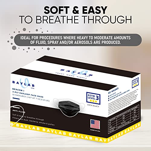 Disposable Face Masks, ASTM 3, 3 Layer, 50 Pack L801