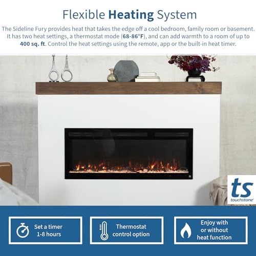 46 Inch Wide Electric Fireplace with Heater and WiFi N54531
