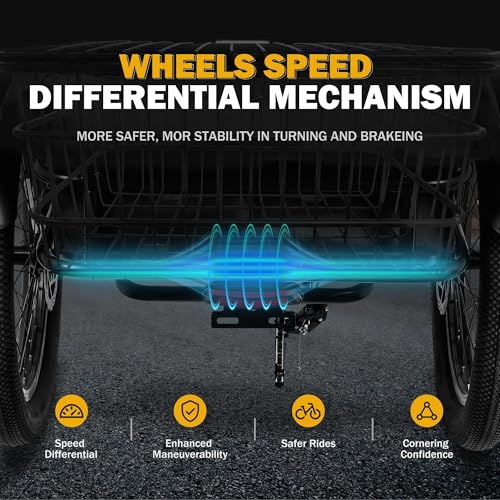 Peak 750W Brushless Motor Folding Trike Ebike with 468Wh Removable Battery Q868669