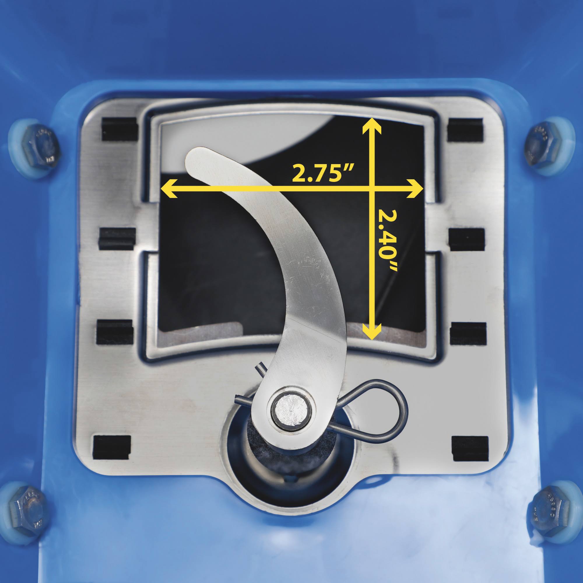 150 lbs. Capacity Ice Melt and Salt Spreader with Deflector D731