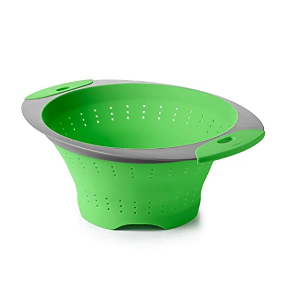 3.5 Quart Green Silicone Collapsible Colander R230